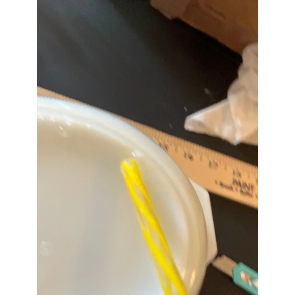 Vintage Pyrex 043 Turquoise Snowflake 1.5 QT‎ Oval Casserole Dish with Lid USA